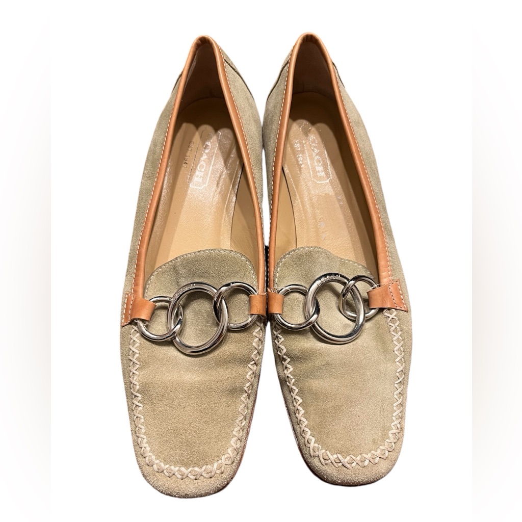 Coach Loafers - Women’s Size 6 - Sage And Green Leather